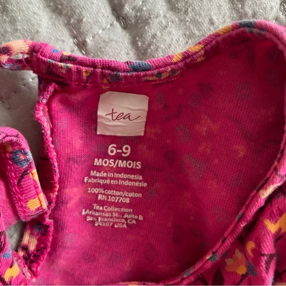 Tea Collection Ruffle Baby Romper, 6-9m - Picture 3 of 6